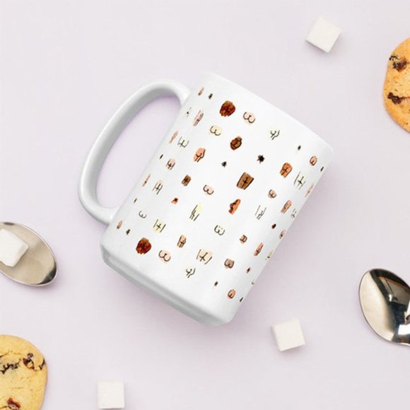 Funny Butt Coffee Mug in 11oz and 15oz - Picture 3 of 5